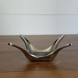 William Mack Umbra Chrome Ring Holder Dish Trinket Tray Splash Design